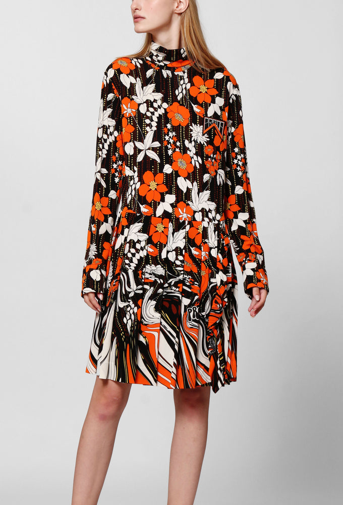 Prada Black Floral Dress 40IT – PARLER ...